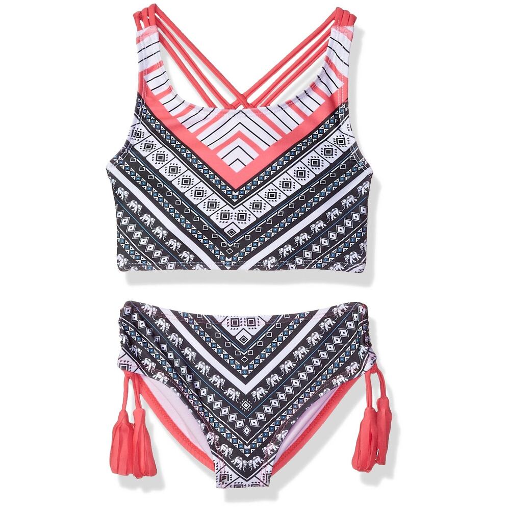 Jantzen Girls Darling Elephant Print Swimset Multi Size 4